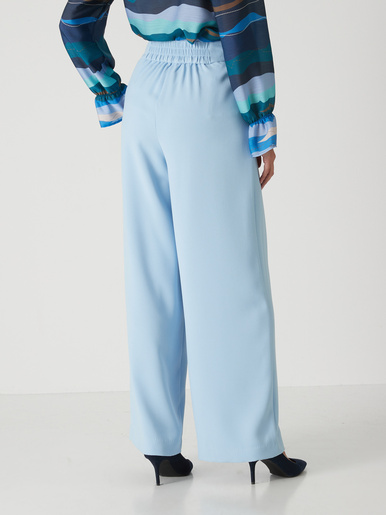 Pantalon large en crêpe