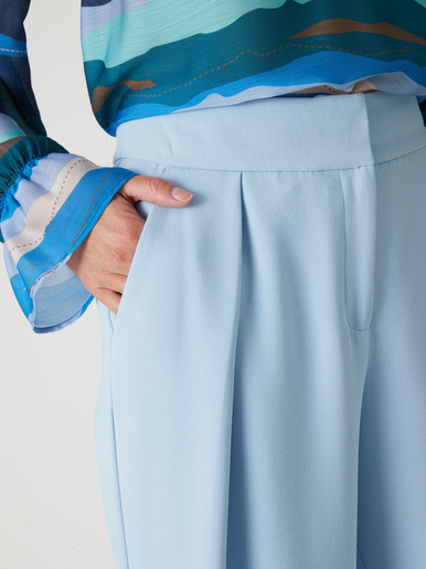 Pantalon large en crêpe