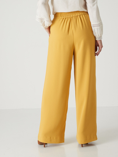 Pantalon large en crêpe