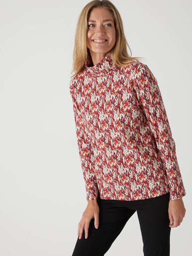 Sous-pull extensible - Daxon - Imprimé tachiste orange