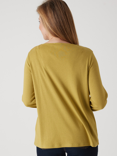 Tee-shirt fluide encolure fantaisie