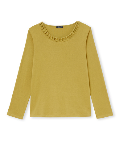 Tee-shirt fluide encolure fantaisie