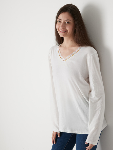 Tee-shirt maille émerisée