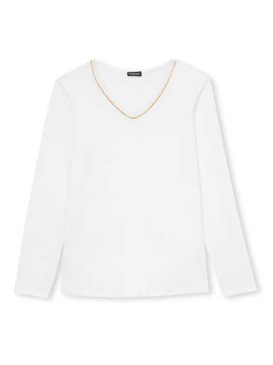Tee-shirt maille émerisée
