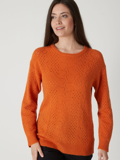 Pull encolure ronde - Daxon - Orange