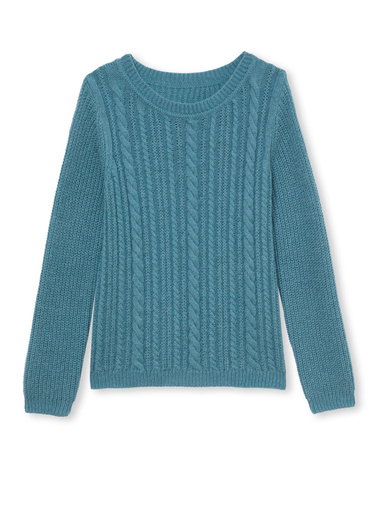 Pull torsadé avec laine et mohair