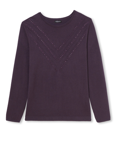 Pull point fantaisie détails rivets
