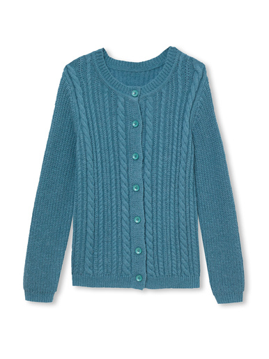 Cardigan torsadé laine et mohair
