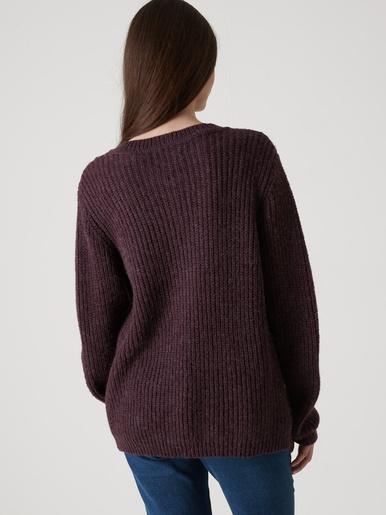 Cardigan torsadé laine et mohair
