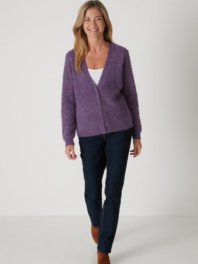 Gilet avec laine et mohair