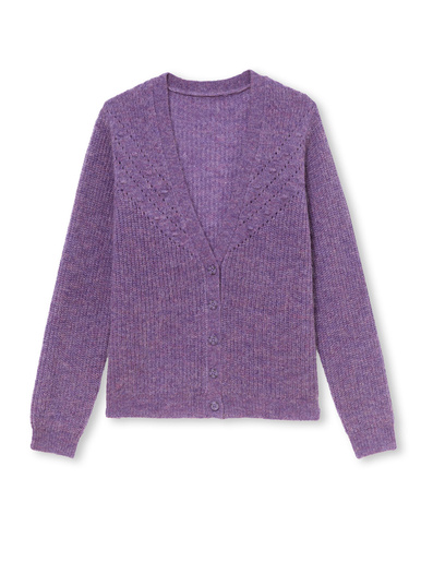 Gilet avec laine et mohair