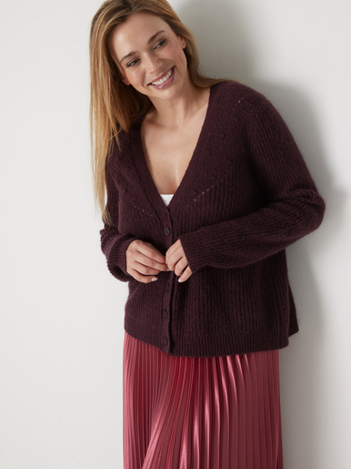 Gilet avec laine et mohair
