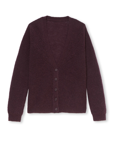 Gilet avec laine et mohair