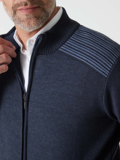 Gilet zippé avec laine