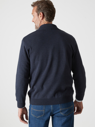 Gilet zippé avec laine