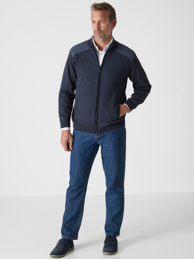 Gilet zippé avec laine