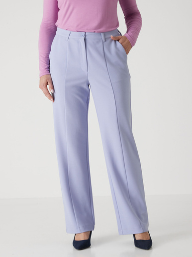 Pantalon en maille crêpe - Daxon - Lavande