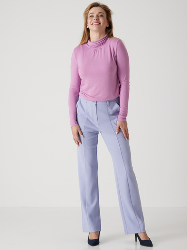 Pantalon en maille crêpe