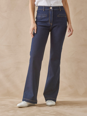 Jean élastiqué bas évasé stature +1.60m