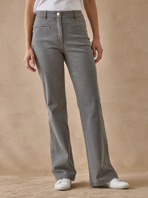 Jean élastiqué bas évasé stature +1.60m