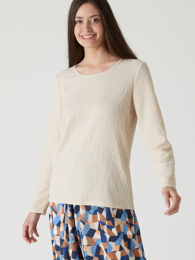 Tee-shirt en maille fantaisie