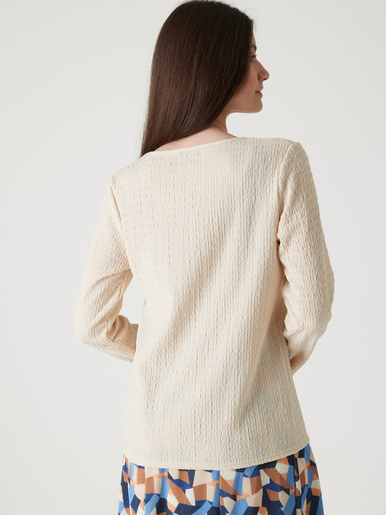 Tee-shirt en maille fantaisie