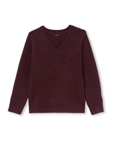 Pull côtes perlées