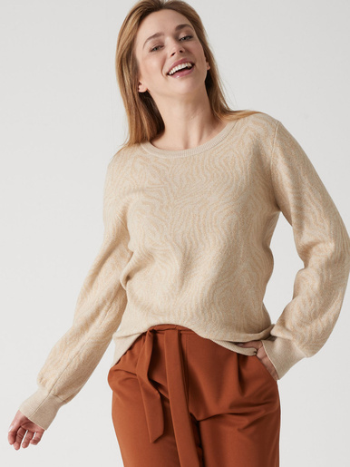 Pull motif jacquard paysage - Daxon - Multicolore