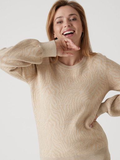 Pull motif jacquard paysage - Daxon - Multicolore