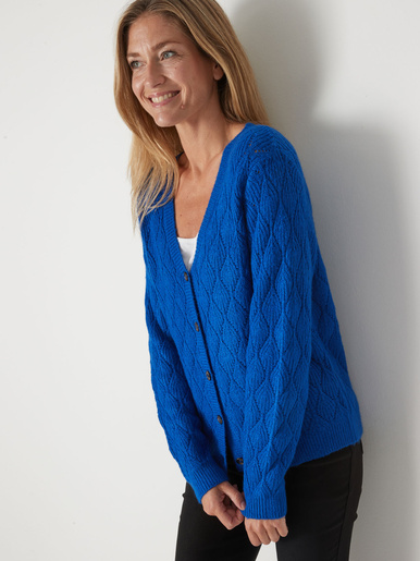 Gilet maille fantaisie
