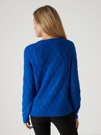 Gilet maille fantaisie