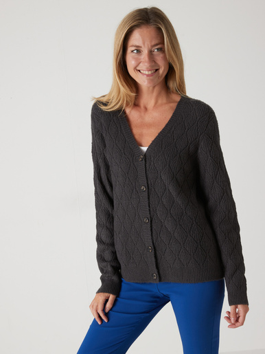 Gilet maille fantaisie