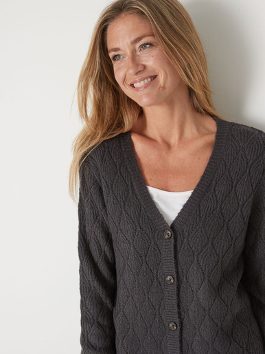 Gilet maille fantaisie