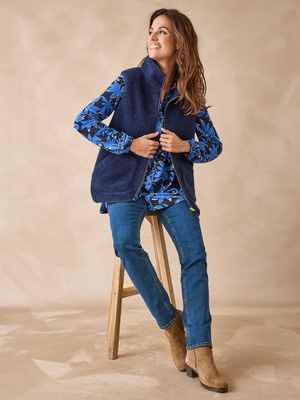 Blouson sans manches moutonnnée