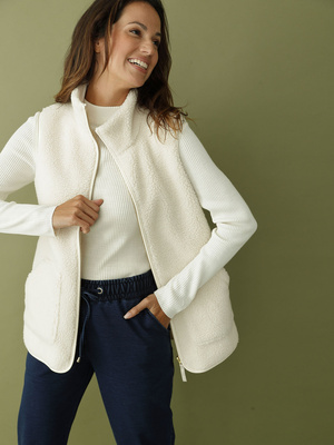 Blouson sans manches moutonnnée