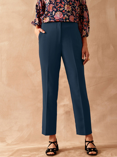 Pantalon fuselé 7/8ème - Daxon - Marine