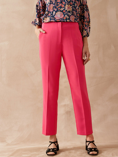 Pantalon fuselé 7/8ème - Daxon - Framboise