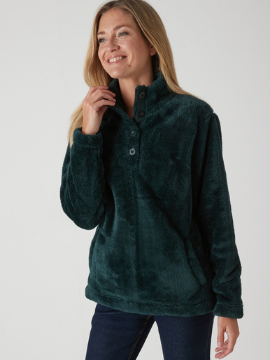 Sweat-shirt ultra doux - Daxon - Vert emeraude