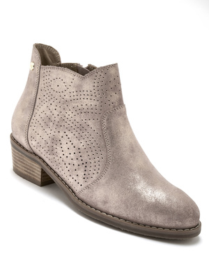 Boots zippées à petit talon