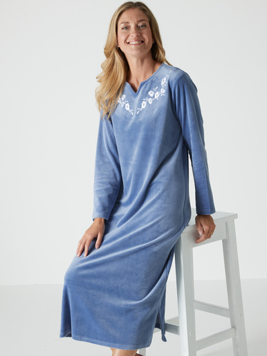 Robe d'hôtesse en maille velours