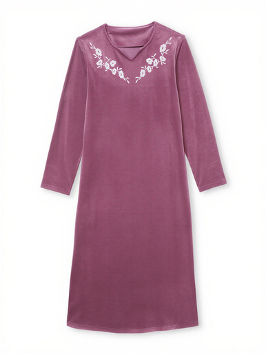 Robe d'hôtesse en maille velours