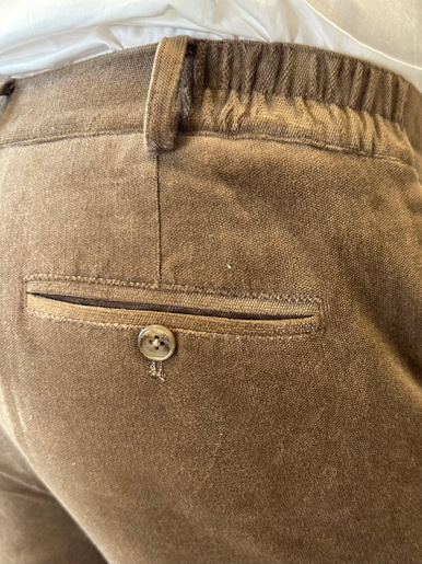 Pantalon en velours extensible