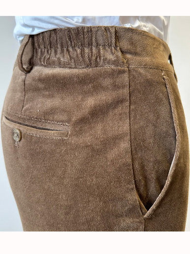 Pantalon en velours extensible
