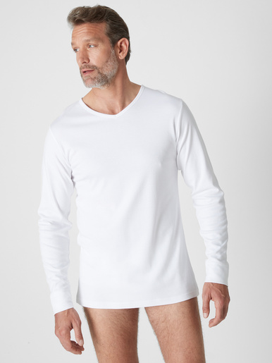 Lot de 2 maillots de corps chauds col V