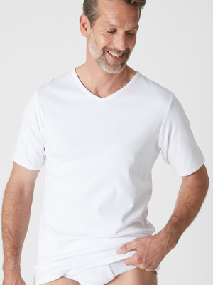 Lot de 2 maillots de corps chauds col V