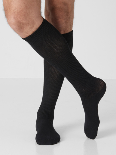 Lot 2 paires mi-bas pieds larges - Labonal - 