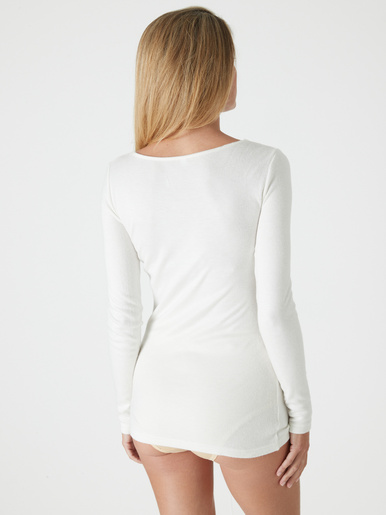 Chemise manches longues avec laine