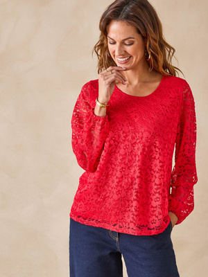 Tee-shirt avec dentelle