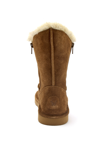 Boots fourrées double zip