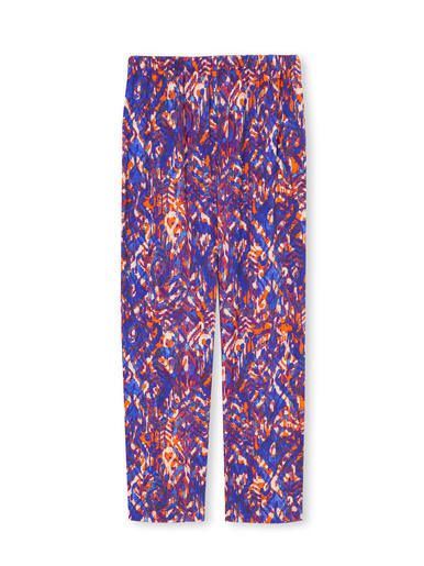 Pantalon fluide élastiqué - Daxon - Imprimé violet